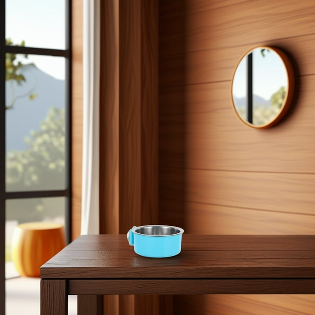 HEALEEP Dispositivo Organizador Para Comida Y De Pájaros Con Base Antideslizante En Inoxidable