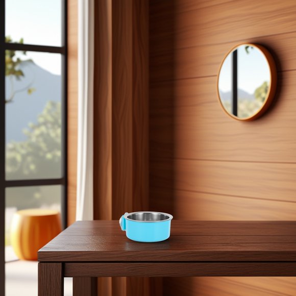 HEALEEP Dispositivo Organizador Para Comida Y De Pájaros Con Base Antideslizante En Inoxidable