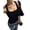 Black, variant on Women Ribbed Tank Tops Squares Neck Wide Strap Slim Fitting Seamless Casual Yoga Workout Athletic Camisole Beige S