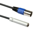 thumbnail image 4 of 1/4 to XLR Cable,Balanced 1/4inch Female Male Stereo Audio Adapter,Quarter Inch /TRS Connector, 4 of 5