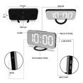 thumbnail image 3 of Amdohai USB Numérique Réveil Miroir LED Horloge, 3 of 8
