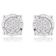 thumbnail image 2 of Brilliance Fine Jewelry 1/10 Ct Round Diamond Composite Stud Earrings in Sterling Silver, 2 of 2