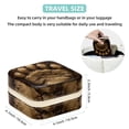 thumbnail image 5 of Print Travel Portable Square Display Case Decorative Box Jewelry Stand Earring Holder for Girls and Women: Stores Rings, Earrings, Necklaces, Bracelets, and More, 5 of 6