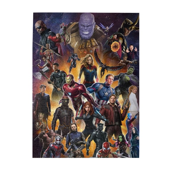 500 Pieces Puzzles Avengers Wooden Puzzle Large Puzzle Game Artwork Family Decorations Unique Puzzle Gift