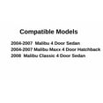 thumbnail image 4 of Passenger Right Side Front Door Window Door Glass Compatible with Chevrolet Malibu 2004-2007 / Malibu Classic 2008 Models, 4 of 6