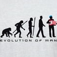 thumbnail image 3 of CafePress - Evolution Of Man Accordion Player T Shirt - Light T-Shirt - CP, 3 of 4