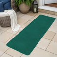 thumbnail image 6 of Runner Rug 15.7"x47.2", Dark Green Non Slip Backing Floor Mats Area Rugs, Absorbent Muddy Dirt Trapping Carpet for Hallway Entryway Kitchen Bedside Living Room Modern Pure Dark Green, 6 of 9