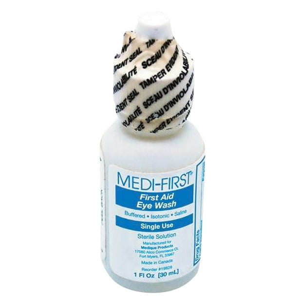 MediFirst 1 Oz. (30 mL) Sterile Eye Wash, Eye Care, Great for First Aid Kits 2 Bottles