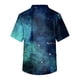 thumbnail image 3 of Men's Short Sleeve V Neck Star Print Chest Pocket Work Top XL, 3 of 3