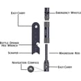 thumbnail image 4 of Flint Fire Starter With Whistlemagnesium Flint Emergency Survival Kitsfor Your Camping, Hiking And B, 4 of 5