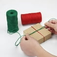 thumbnail image 6 of Jute Twine, 328 Feet x 2 Rolls 2mm Red Green Jute String Rope for Valentines Gift Wrapping, Door Decoration, Bundling, Gardening, DIY Crafts, 6 of 8