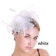 thumbnail image 4 of Qarigey Tocado de boda con flores para el pelo, mano de obra fina, estilo Retro Vintage, ahorro de espacio, colgante de cabeza con Clip de Ropa, zapatos y accesorios Miscelánea Blanco, 4 of 6