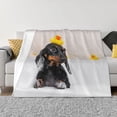 thumbnail image 1 of Balery Dachshund Sitting in Bathtub Manta de Franela con Dibujo, Lujo Ultra Suave y Cálido, Antipelusa y Resistente a las Arrugas para Cama, Sofá, Camping -50"x40", 1 of 6