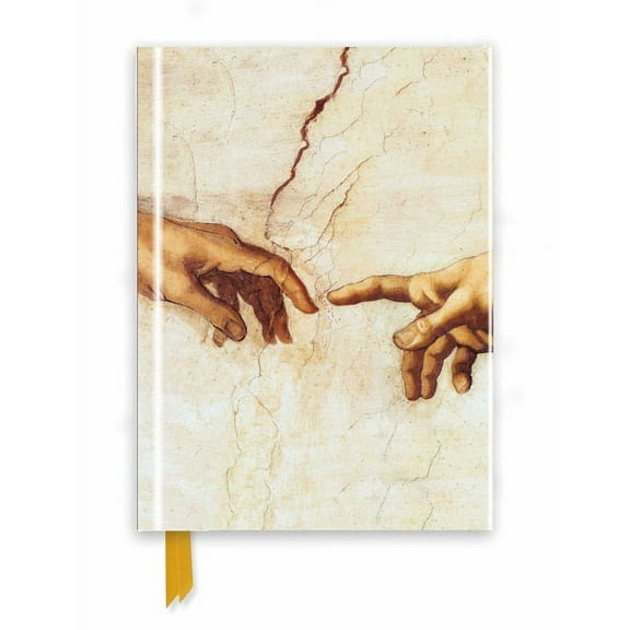Flame Tree Notebooks: Michelangelo: Creation Hands (Foiled Journal) (Notebook / blank book)