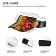 thumbnail image 3 of Honeii Halloween Fruit Platter Print Adult Sunscreen Visor Cap, Adjustable Sun Protection Hat,Sun Visor Hats,UV Protection Outdoor Sports Golf Running Sun Caps, 3 of 7