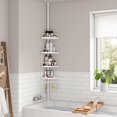 thumbnail image 4 of Boutique Home Adjustable Bathroom Corner Telescopic Shelf Shower Caddy, 4 of 4