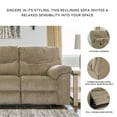 thumbnail image 4 of Ashley Furniture Alphons Fabric Reclining Loveseat in Light Brown, 4 of 13