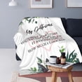 thumbnail image 7 of MMYGU to My Girlfriend Blanket from Boyfriend Girlfriend Birthday Gifts I Love You Gifts for Her Romantic Anniversary Christmas Valentines Gift Soft Throw Blanket for Bed Sofa Couch 40x50in, 7 of 7