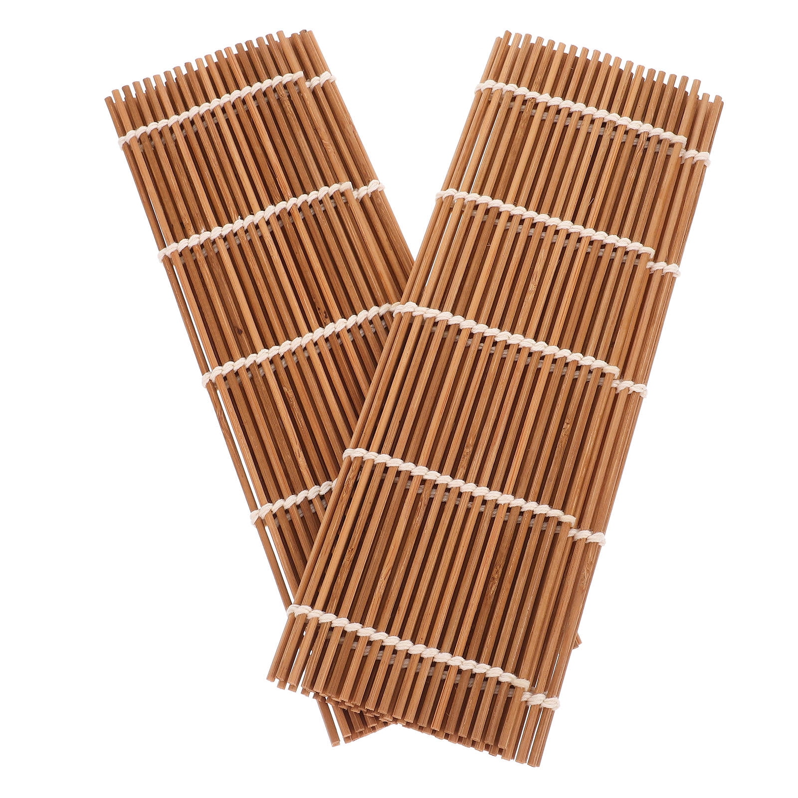 OULII Sushi Rolling Mat 2Pcs Bamboo for Sushi Enthusiasts and Home ...