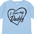 thumbnail image 4 of Inktastic I Love My Daddy in Black Chalk Heart Boys or Girls Long Sleeve Toddler T-Shirt, 4 of 5