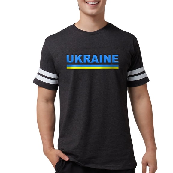 CafePress - Pro Ukraine Pride Ukrainian Flag ??????? T Shirt - Mens Football Shirt