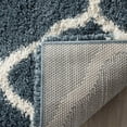thumbnail image 5 of SAFAVIEH Hudson Aline Geometric Shag Area Rug, Slate Blue/Ivory, 5'1" x 7'6", 5 of 6