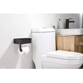 thumbnail image 4 of Porte-papier Toilette Noir Mat, Distributeur de Lingettes Jetables - Support Mural en Acier Inoxydable - Grand, 4 of 5