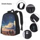 thumbnail image 3 of Easygdp Western Desert Cloud Cowboy Mochila para Niños y Niñas con Set de Caja de Almuerzo y Estuche para Lápices 3 en 1, Mochila Escolar Estampada para Adolescentes, 3 of 7