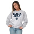 thumbnail image 5 of Mama Bear Paw Print Cute Mothers Day Women Crewneck Sweatshirt Brisco Brands 3X, 5 of 6