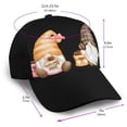 thumbnail image 2 of Naloa Coffee Gnome (2) Adult adjustable Print Baseball Hat, Patchwork curved brim baseball capfor Men and Women, One Size, 2 of 5