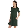 thumbnail image 2 of Inkmeso Robe Balançoire avec Poches Robe-chemise en Coton d'Été pour Femme, 2 of 7