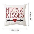 thumbnail image 2 of Couch Pillow Covers Hwkond Valentine's Day PillowCovers 18x18 Inch Peach-Skin-Like Cloth PillowCase Valentine's Day Decor For Sofa Couch,Up to 25% Off, 2 of 4