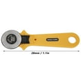 thumbnail image 4 of Ergonomic Retractable Stainless Steel Rotary Cutter with 45mm Glossy Disc Blade - Comfortable ABS Handle for Precise Cutting of Leather, Cloth, Paper, Felt in Sewing and Handcraft Projects, 4 of 6