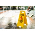 thumbnail image 3 of Alpine Industries 24 in. Yellow Multi-Lingual Caution Wet Floor Sign 10 Pack, 3 of 11