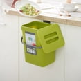 thumbnail image 4 of Hanging Plastic Trash Can Sundries Storage Bucket with Lid for Kitchen Sink Supplies 3L, 4 of 8