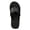 Black, variant on Women's Arch Support Flip Flops - Glitter Toe Post Wedge Sandals with Comfortable Cushion Footbed for Summer Beach Wear (Black, 6.5)