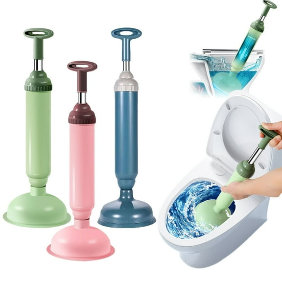1X Sewer Pipe Toilet Dredger Toilet Plunger Powerful High Pressure Drain Plunger Suction Cups Toilet Unblocker Vacuum Plunger Unblocker Suitable for Toilet Bathtub Shower Sink