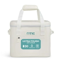 RTIC 30 Can Ultra-Tough Soft Cooler, 20 Qt, Leakproof, Waterproof Zipper,  Ivory, Soft Pack Cooler