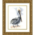 thumbnail image 1 of Shefranov, Olga 12x14 Gold Ornate Wood Framed with Double Matting Museum Art Print Titled - Pelican, 1 of 4