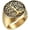 Gold, variant on Men's Stainless Steel Tree of Life Ring Vintage Classic Round Signet Biker Band Christmas Wedding Rings