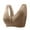 80#Khaki, variant on Front Closure Bras for Older Women 2025 Zipper Up - No Underwire Full Coverage Bra, Plus Size Breathable Wireless Push Up Comfy Everyday Wear