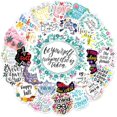 thumbnail image 3 of Inspirational Words Stickers (50 Pcs), Motivational Quotes Vinyl Decal, Waterproof Positivity Sticker Pack Perfect For Macbook, Water Bottle, Laptop, 3 of 5