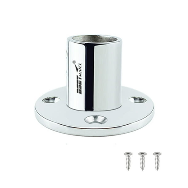 Eigraketly Pasamanos Base redonda 22mm 316 Tubo de acero inoxidable Cubierta de asiento Columna de múltiples ángulos Pasamanos universal Hardware de Herramientas y ferretería 90 grados Eigraketly TO001114-04