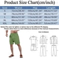 thumbnail image 3 of Mrzhqd Men Capri Shorts Summer Sweat Absorbent Breathable Large Pocket Running Sports Casual Shorts Green M, 3 of 5