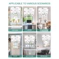 thumbnail image 5 of Botanical Tie Up Curtains for Windows 63 Inch Length Balloon Curtains Kitchen Adjustable Balloon Window Shade Blue Pink Daisy Floral Watercolor White Tie Up Valance Bathroom Curtain Window 52"x63", 5 of 6