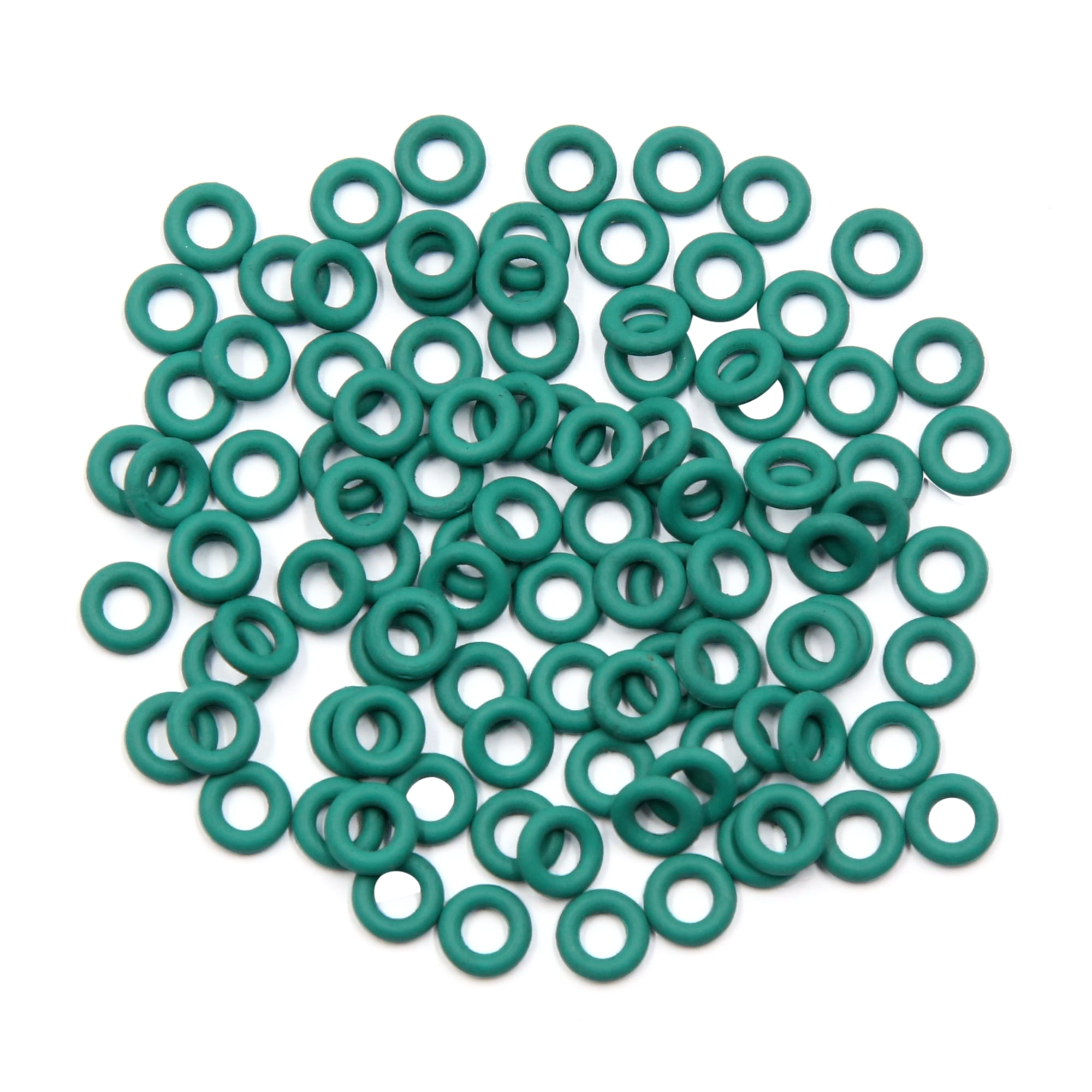 100pcs Green Universal Rubber ORing Seal Gasket Washer for Car 6 x 1