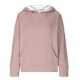 thumbnail image 5 of Diufon Womens Plus Size Hoodies Tops Solid Color Sweatshirts Long Sleeve Pullover Tops with Pockets, 5 of 5