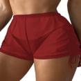 thumbnail image 1 of EIMELI Short de Bain Transparent pour Femmes Bas de Bikini en Maille Short de Plage Transparent, 1 of 3