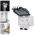thumbnail image 1 of Outdoor Smart Plug, Wifi Ip66 Waterproof Outlet With Remote Control Wear  Outdoor Socket For Balcony Basement Bathroom Park, 1 of 8