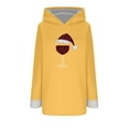 thumbnail image 3 of Women Fall Clothes Round Neck Pullover Sweatshirt Long Sleeve Hoodies Wine Glass Print Christmas Top Fall Fashion Must Haves My Items, 3 of 5